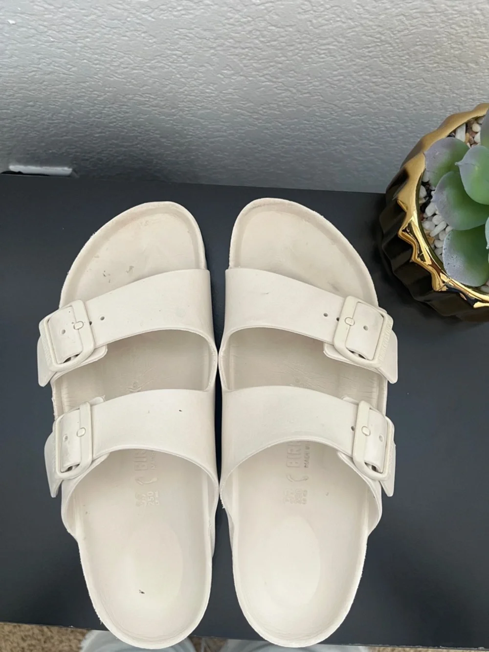 Birkenstock Arizona EVA Sandals in Off-White - Picture 4 of 8